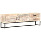 JUNG Vida TV-Schrank Weiß 140 × 30 × 45 cm Massivholz Akazie