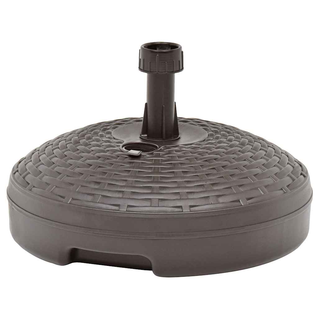 JUNG Vida Sonnenschirmständer Sand/Wasser 20 L Braun Kunststoff Rattan