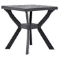 JUNG Vida Bistrotisch Anthrazit 70x70x72 cm Kunststoff
