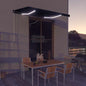 JUNG Vida Markise Manuell Einziehbar mit LED 350x250 cm Anthrazit