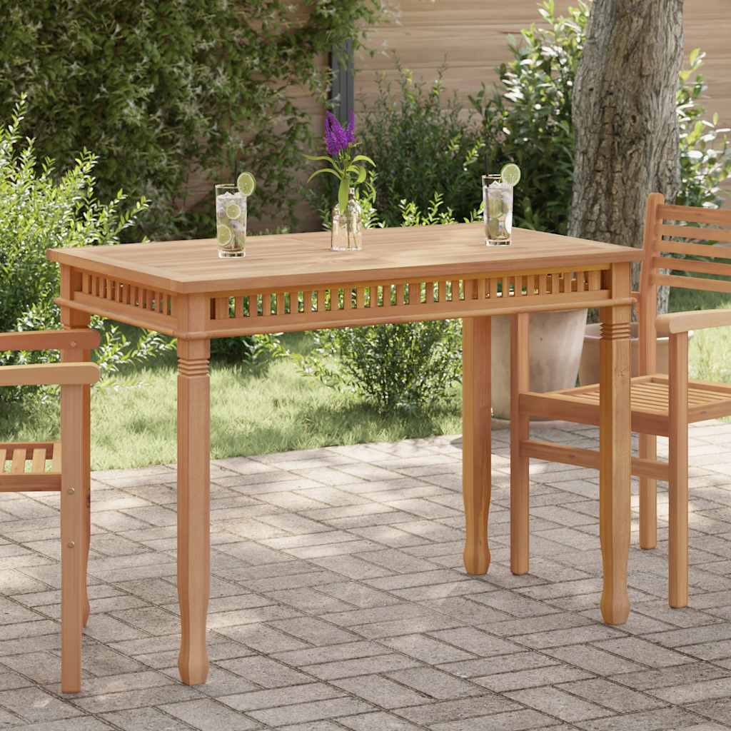 JUNG Vida Garten-Esstisch 120x65x80 cm Massivholz Teak