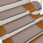 JUNG Vida Stufenmatten 15 Stk. 65x21x4 cm Hellbraun Rechteckiger Rand