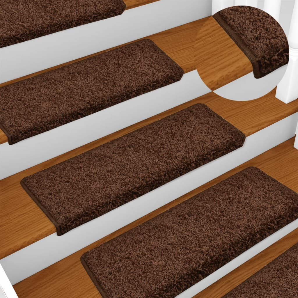 JUNG Vida Stufenmatten 15 Stk. 65x21x4 cm Braun Rechteckiger Rand