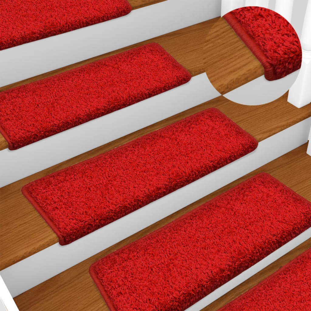 JUNG Vida Stufenmatten 15 Stk. 65x21x4 cm Rot Rechteckiger Rand