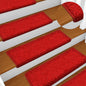 JUNG Vida Stufenmatten 15 Stk. 65x21x4 cm Rot Rechteckiger Rand