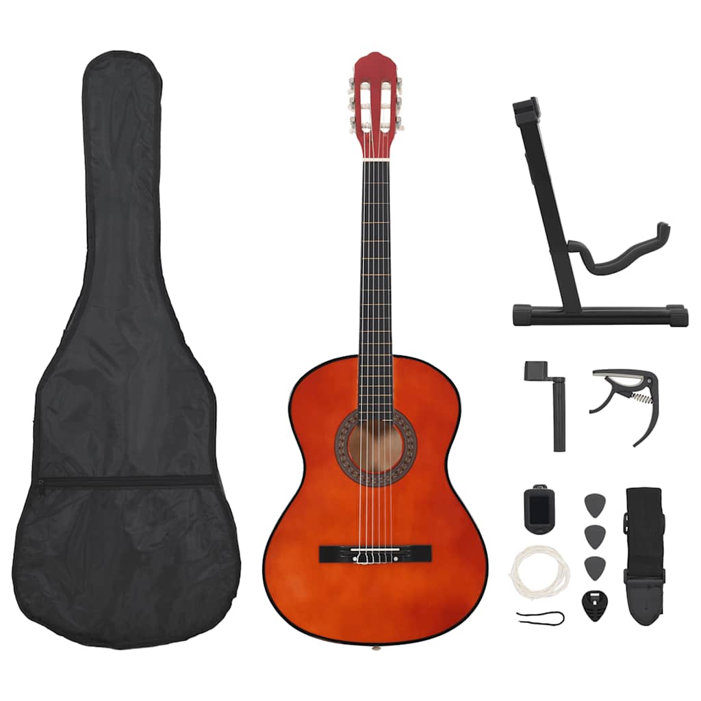 JUNG Vida 12.-tlg. Klassische Gitarre Set für Anfänger 4/4 39"
