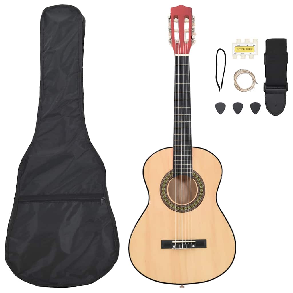 JUNG Vida 8-tlg. Klassische Gitarre für Kinder-Anfänger 1/2 34"