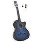 JUNG Vida Westerngitarre Cutaway mit Equalizer und 6 Saiten Blau