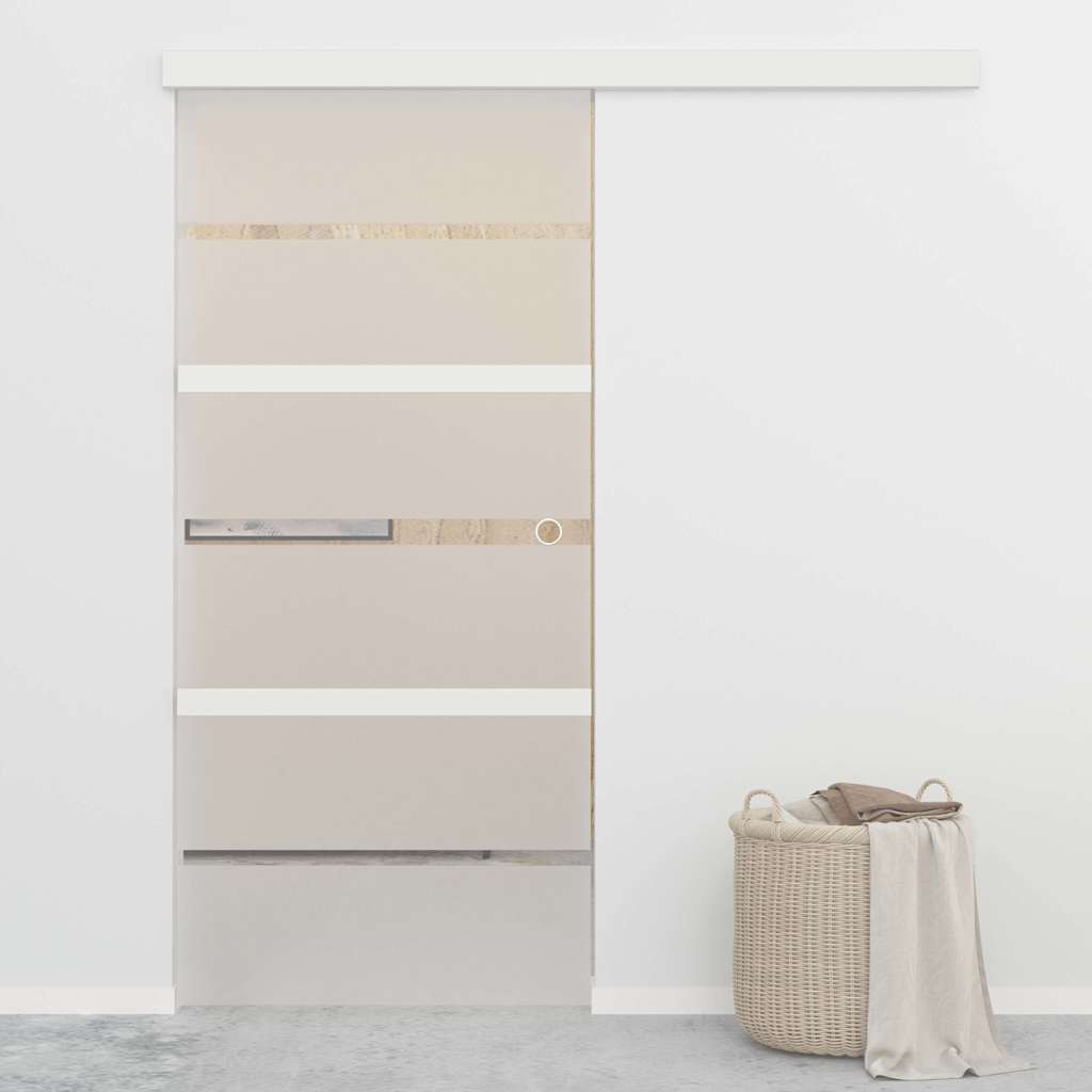 JUNG Vida Schiebetür mit Softclose ESG-Glas und Aluminium 90x205 cm