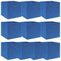 JUNG Vida Aufbewahrungsboxen 10 Stk. Blau 32x32x32 cm Stoff