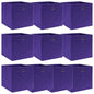 JUNG Vida Aufbewahrungsboxen 10 Stk. Lila 32x32x32 cm Stoff