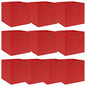 JUNG Vida Aufbewahrungsboxen 10 Stk. Rot 32x32x32 cm Stoff