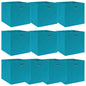 JUNG Vida Aufbewahrungsboxen 10 Stk. Babyblau 32x32x32 cm Stoff