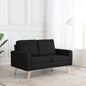 JUNG Vida 2-Sitzer-Sofa Schwarz Stoff
