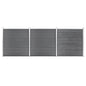 JUNG Vida Gartenzaun WPC 526x186 cm Grau
