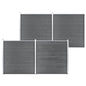 JUNG Vida Gartenzaun WPC 699x186 cm Grau