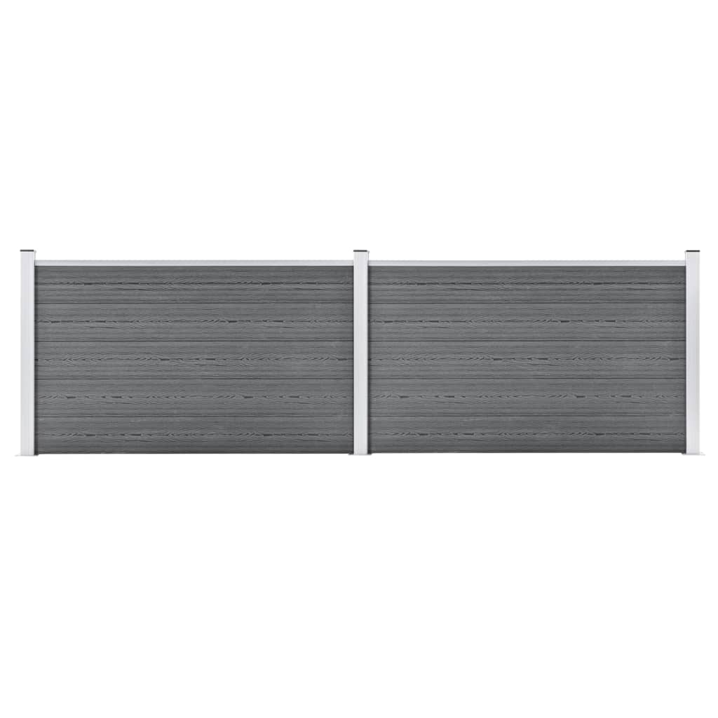 JUNG Vida Gartenzaun WPC 353x106 cm Grau