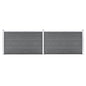 JUNG Vida Gartenzaun WPC 353x106 cm Grau