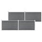 JUNG Vida Gartenzaun WPC 699x106 cm Grau