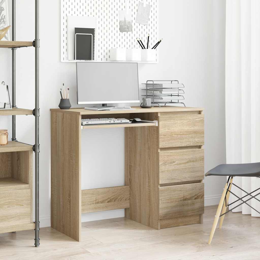 JUNG Vida Schreibtisch Sonoma-Eiche 90x45x76 cm Holzwerkstoff