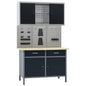 JUNG Vida Werkbank mit 3 Werkzeugwänden und 1 Wandschrank