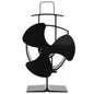 JUNG Vida Ofenventilator Wärmebetrieben 3 Blätter Schwarz