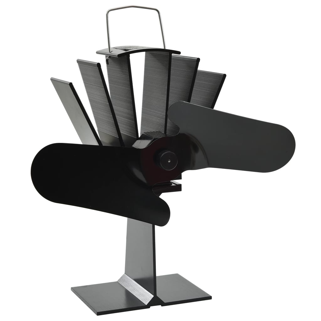 JUNG Vida Ofenventilator Wärmebetrieben 2 Blätter Schwarz