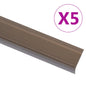 JUNG Vida Treppenkantenprofil in L-Form 5 Stk. Aluminium 100cm Braun