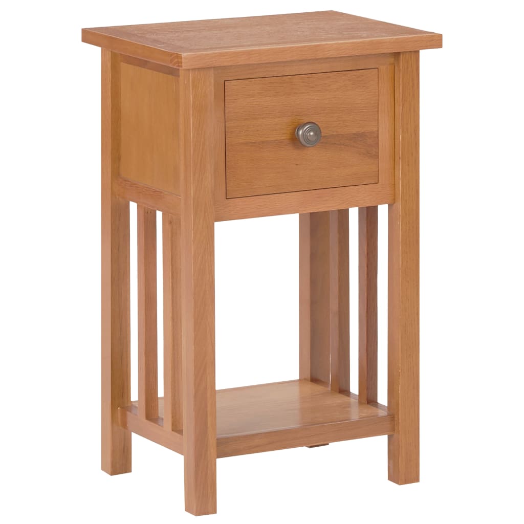 JUNG Vida Zeitungstisch mit Schublade 35x27x55 cm Massivholz Eiche