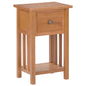 JUNG Vida Zeitungstisch mit Schublade 35x27x55 cm Massivholz Eiche