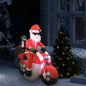 JUNG Vida Aufblasbarer Weihnachtsmann auf Motorrad LED IP44 160 cm