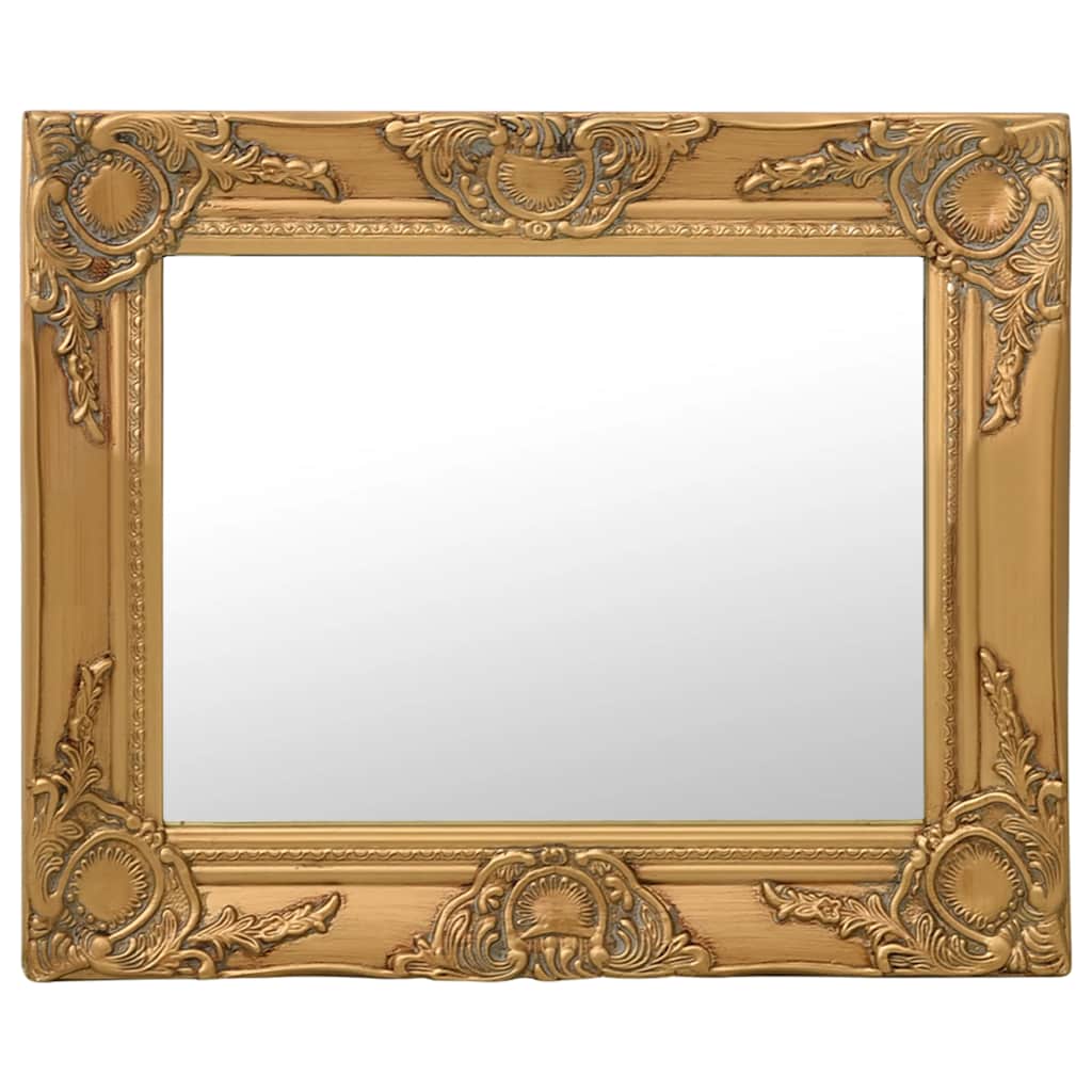 JUNG Vida Wandspiegel im Barock-Stil 50x40 cm Golden