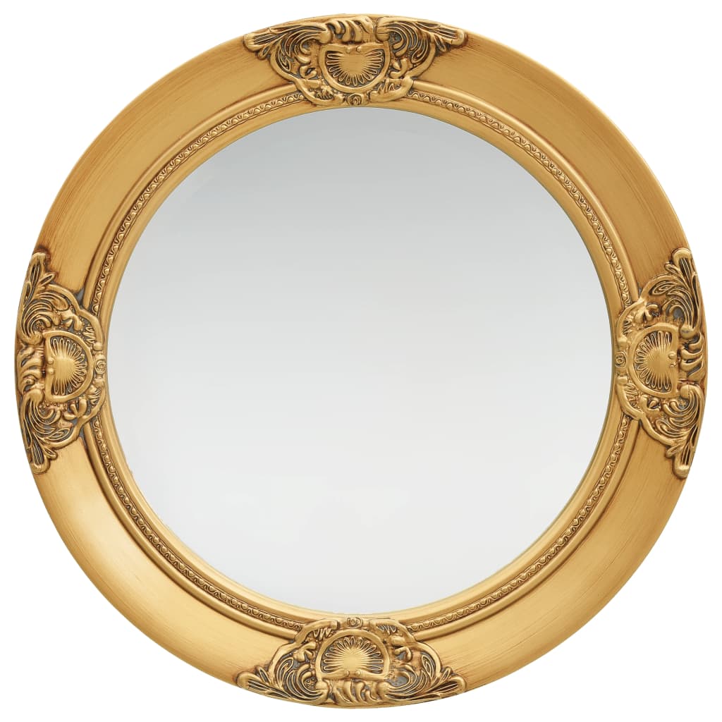 JUNG Vida Wandspiegel im Barock-Stil 50 cm Golden