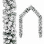 JUNG Vida Weihnachtsgirlande mit Schnee Grün 10 m PVC