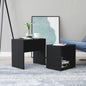 JUNG Vida Couchtisch-Set Schwarz 48x30x45 cm Holzwerkstoff
