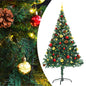 JUNG Vida Künstlicher Weihnachtsbaum mit Beleuchtung & Kugeln Grün 150 cm