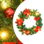 JUNG Vida Weihnachtskranz mit LED-Leuchten Grün 60 cm PVC