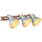 JUNG Vida Wandlampe Industriestil Silbern 65x25 cm E27