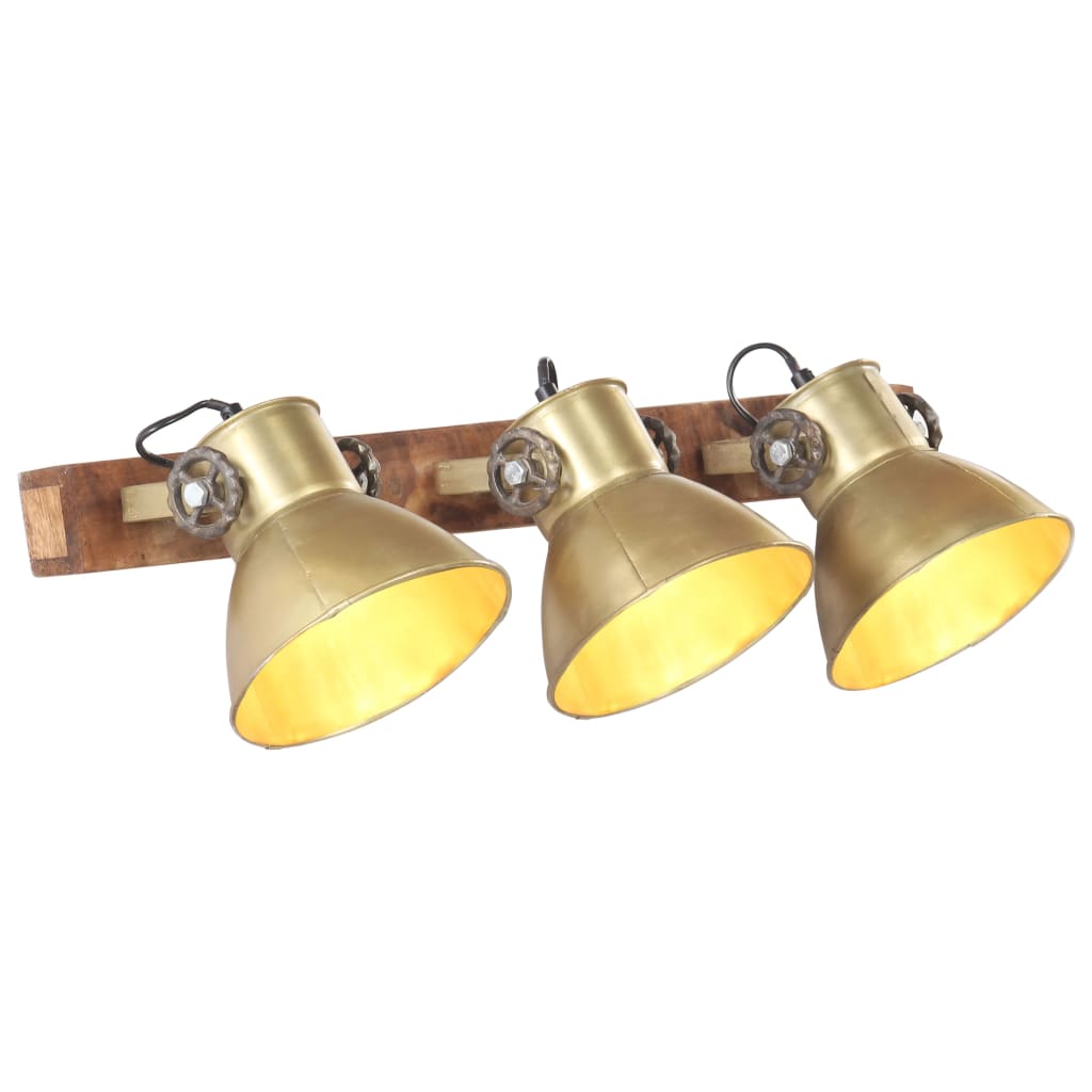JUNG Vida Wandlampe Industriestil Messing 65x25 cm E27