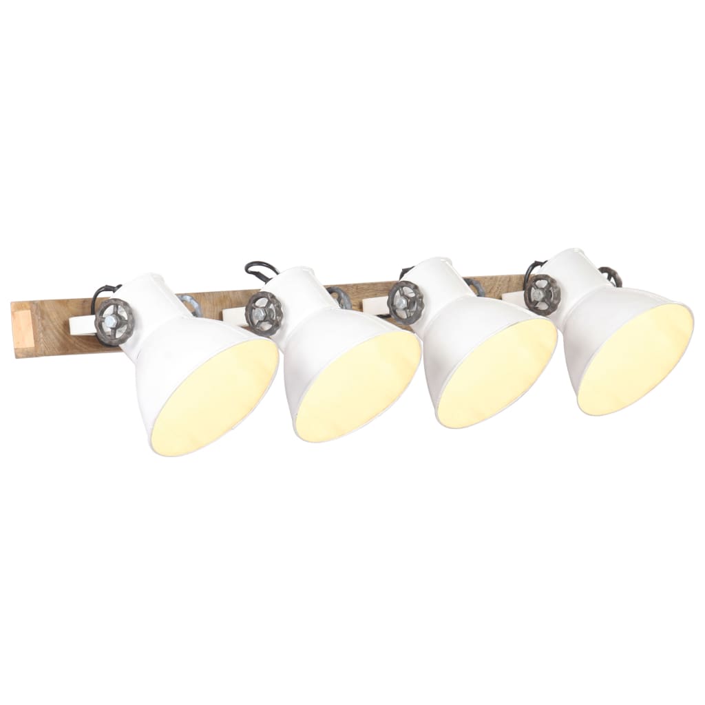 JUNG Vida Wandlampe Industriestil Weiß 90x25 cm E27