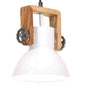 JUNG Vida Hängelampe Industriestil 25 W Weiß Rund 19 cm E27