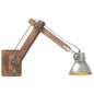 JUNG Vida Wandleuchte Industrie-Stil Silbern Rund E27