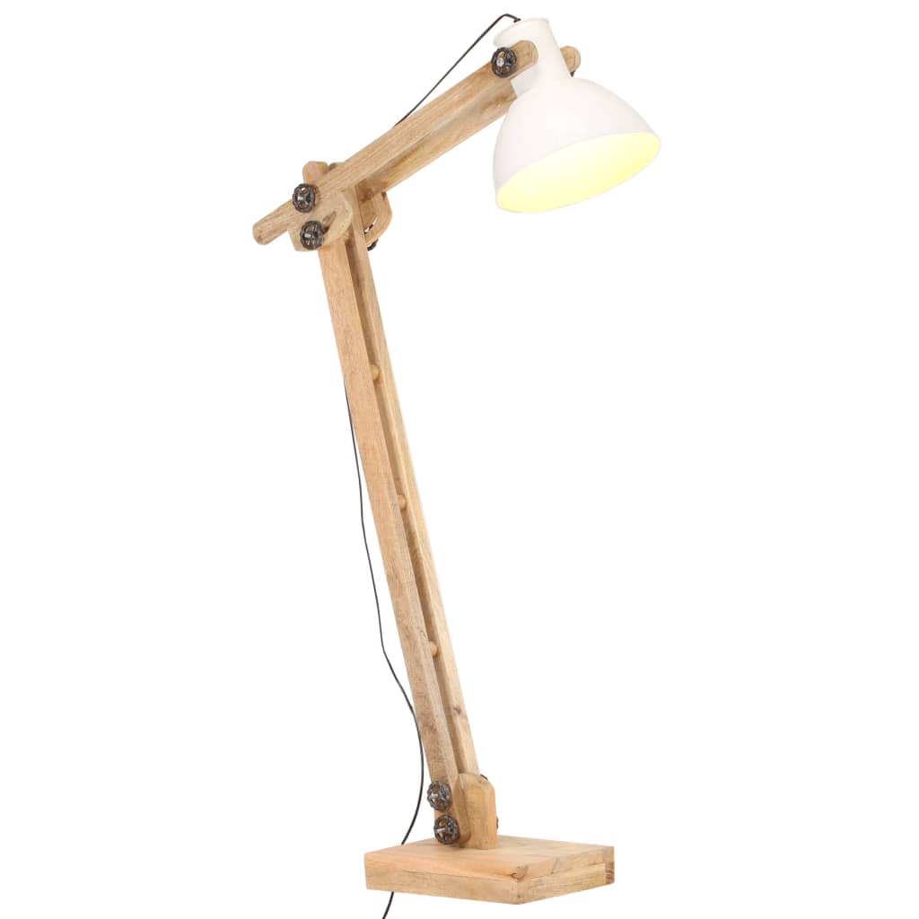 JUNG Vida Stehlampe Weiß Mango Massivholz E27