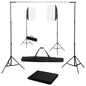 JUNG Vida Fotostudio-Set mit Softboxen und Hintergrundsystem