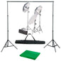 JUNG Vida Fotostudio-Set mit Lampen und Hintergrundsystem