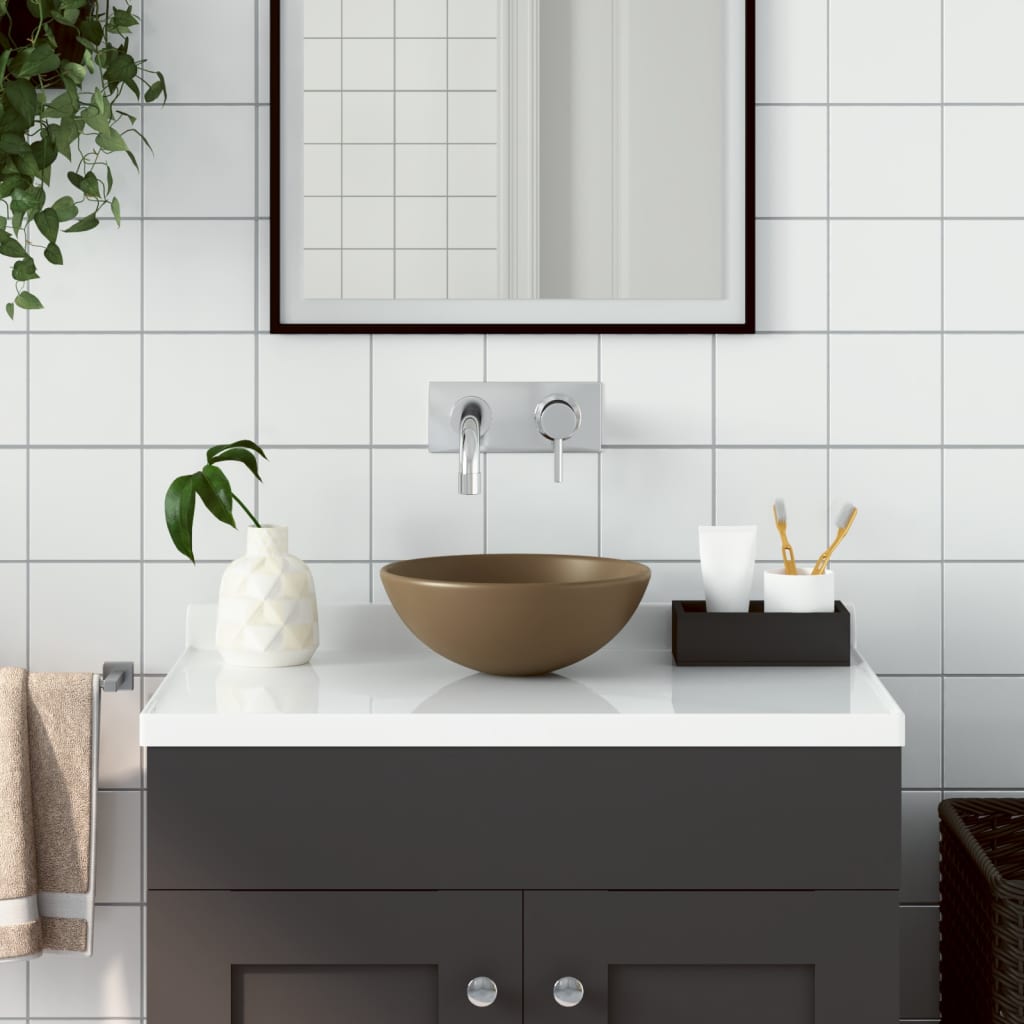 JUNG Vida Waschbecken Keramik Mattcreme Rund