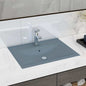 JUNG Vida Luxus-Waschbecken mit Hahnloch Matt-Hellblau 60x46 cm Keramik