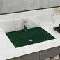 JUNG Vida Luxus-Waschbecken mit Hahnloch Matt-Dunkelgrün 60x46 cm Keramik