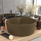JUNG Vida Luxus-Waschbecken mit Überlauf Matt Creme 36x13 cm Keramik