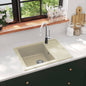 JUNG Vida Küchenspüle mit Überlauf Oval Beige Granit